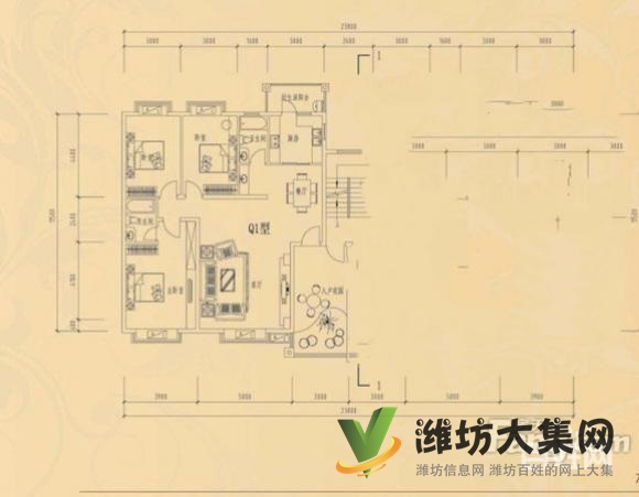 翠湖美墅對面天潤淺水灣多層二樓帶地下室 四居室毛坯
