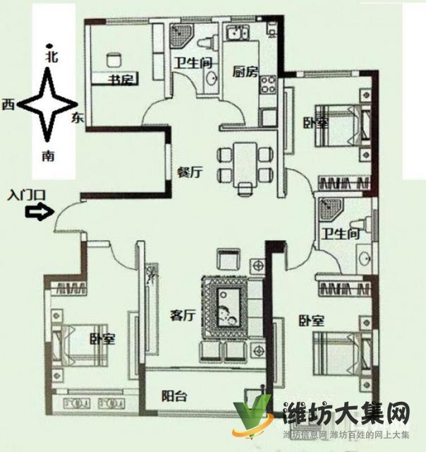 恒信無虛假翰聲恒大名都近恒信沁園小區(qū)大四室房主急售