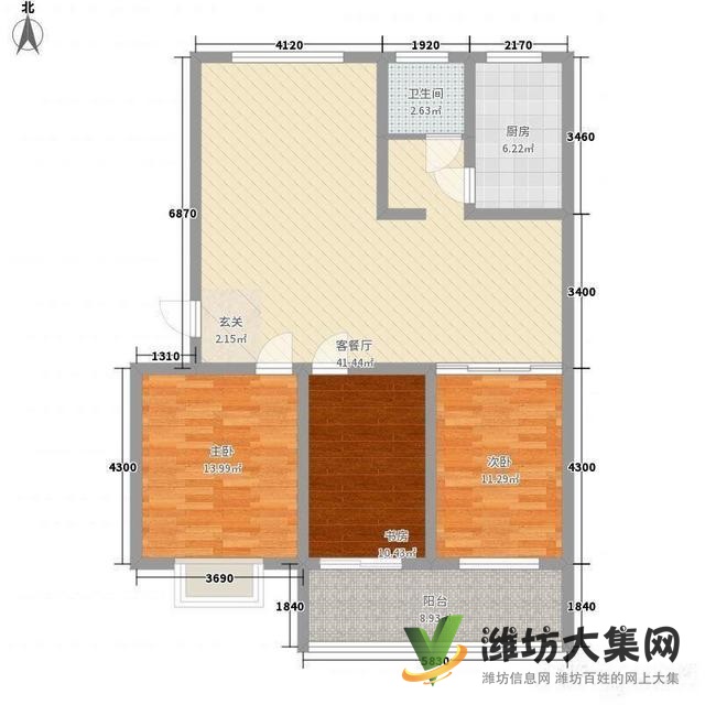文化路與櫻前街學校近128平米三室朝陽75萬 看房