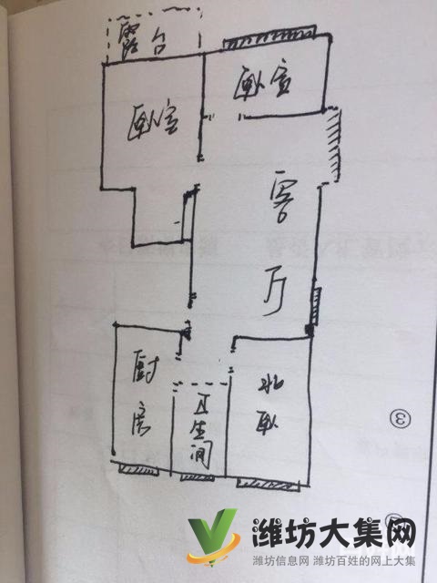 恒信無(wú)虛假,高新市府廣場(chǎng)對(duì)面,紫瑞園 3室全明戶型