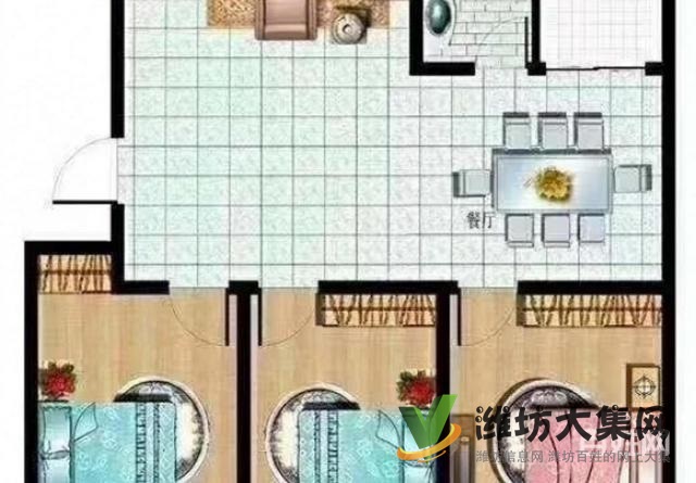 首付5萬(wàn)濰坊中學(xué)宿舍112平3室朝陽(yáng)無(wú)稅帶地下室干