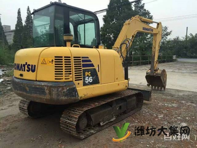 二手純土方小松PC56挖掘機，送貨上門，可貨到付款