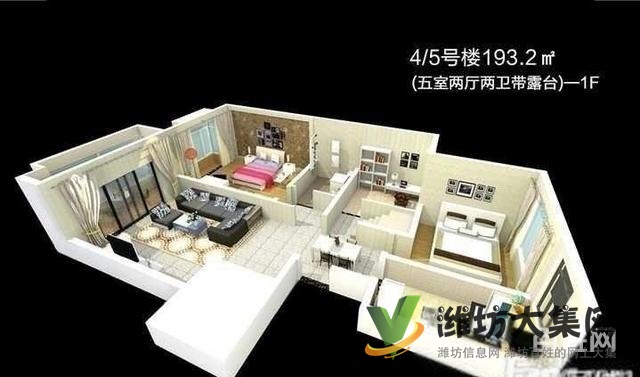 海信蘭郡近 仁和盛庭 復(fù)式193平 130萬(wàn)