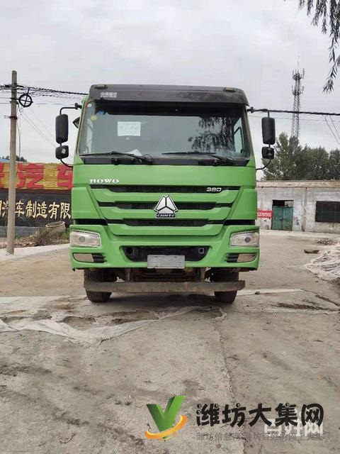 急售二手豪沃后八輪渣土車 5.8米大箱 380馬力