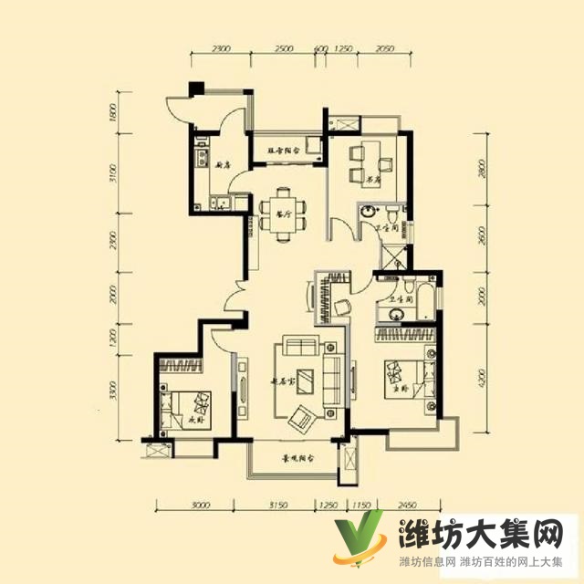 東風(fēng)街上城佳樂家近好樓層143平3室H戶型毛坯帶車