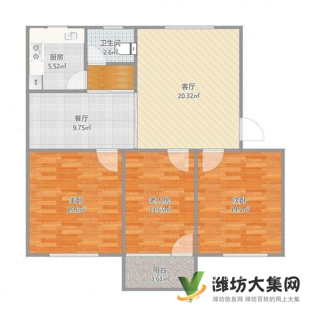 濱河花園近東城雙語學校 海岳新區 六室 三室朝陽