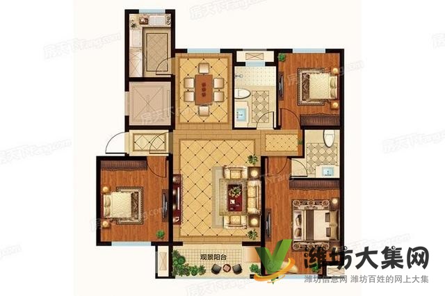 東風(fēng)街上城國際A區(qū)多層6樓送閣樓120平3/2/2