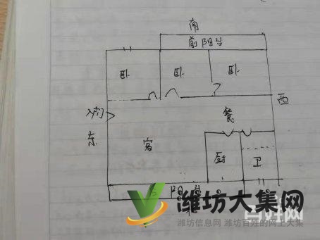 首付10萬128平大三室 白浪河畔 佳樂家近 三臥朝陽 戶型