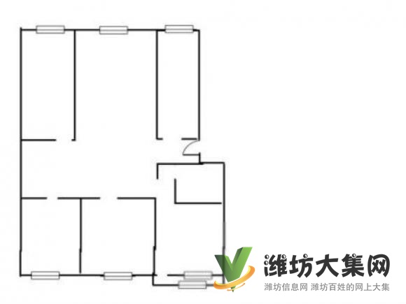 外國語近華景新城多層二樓精裝無稅三室兩衛送地下室看房有鑰匙