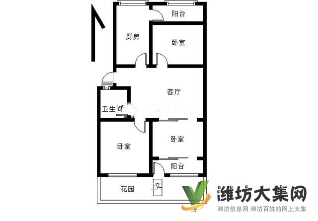 泰華福樂多 金泰名苑 一樓帶院 3室小戶型 帶地下