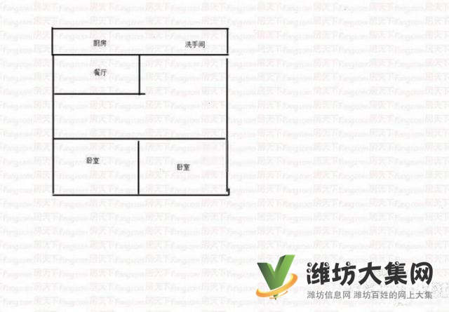 首付2萬 泰華北四平路近 萬福花園多層兩室精裝無稅