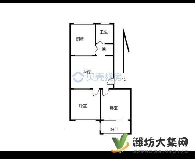 恒泰園2室1廳1衛帶地上廈子一間內置閣樓
