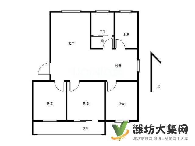 外國語近,一樓帶院,三室朝陽,前后無遮擋