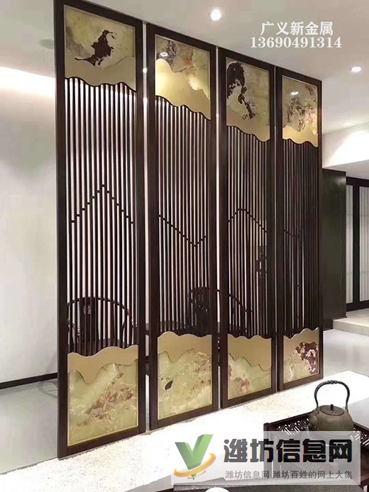 不銹鋼屏風優點 玄關不銹鋼屏風隔斷裝飾效果圖